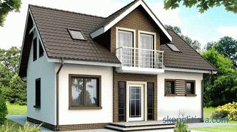 Dům z pórobetonu s podkrovím, výhody stavby a provozu, zejména dispozice