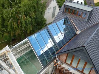 Posuvná střecha na terasu, bazén, restauraci a průmyslovou halu - designové prvky