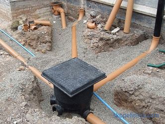 No pro dešťovou kanalizaci: zařízení, typy, instalace