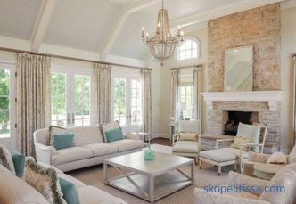 Interiér obývacího pokoje v domě - základní pravidla pro tvorbu elitní výzdoby