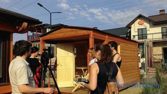 Natáčení televizního programu na výstavě domů 