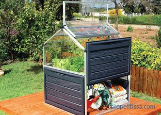Domácí mini polykarbonátový skleník, mini skleník na zahradu, foto a video