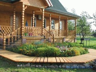 Veranda dřevěného venkovského domu to udělejte sami: nápady a fotografie