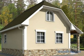 Projekty domů z pórobetonu a pěnobetonových bloků do 100 m2. m: typy, příklady, výhody materiálu