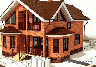 Výstavba domů na klíč v Moskvě - projekty a ceny, levné chaty a domy