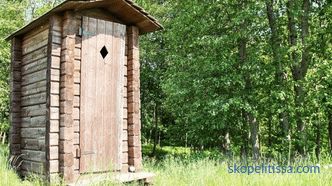 Dřevěná toaleta dát, pohledy, jak stavět, schémata, fotografie