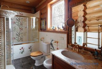 Sprcha v dřevěném domě: materiály, technologie, požadavky
