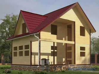 Domy z profilovaných dřevěných srubů pro smrštění bez povrchové úpravy levně, projekty a ceny pro výstavbu v Moskvě