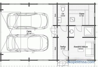 standardní projekt garáže pro jedno auto
