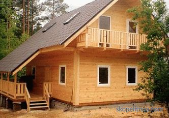 Projekty domů ze dřeva 6 o 9: možnosti, materiály, konstrukce