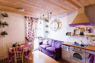 Design kuchyně s jídelnou a obývacím pokojem v soukromém domě: fotografie plánovacích nápadů