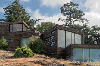 Projekt domu Bailer Hill na úbočí od architektonické společnosti Prentiss + Balance + Wickline