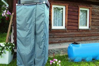 Kupte si plastovou sprchovou vaničku s vyhřívanou letní sprchou na zahradu: cena v Moskvě
