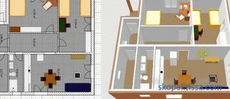 Projekt domu 8x10 s výborným plánováním, plán dvoupatrového domu 10 na 10