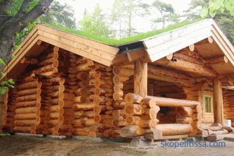 projekty dřevěných van z srubu, fotografie, ceny za výstavbu v Moskvě